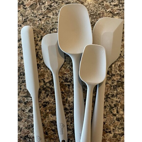 Food Grade Silicone Rubber Spatula Set High Heat Resistant Non Stick - Picture 3 of 11